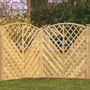 Ely Bow Fence Panel - 1830mm x 1800mm