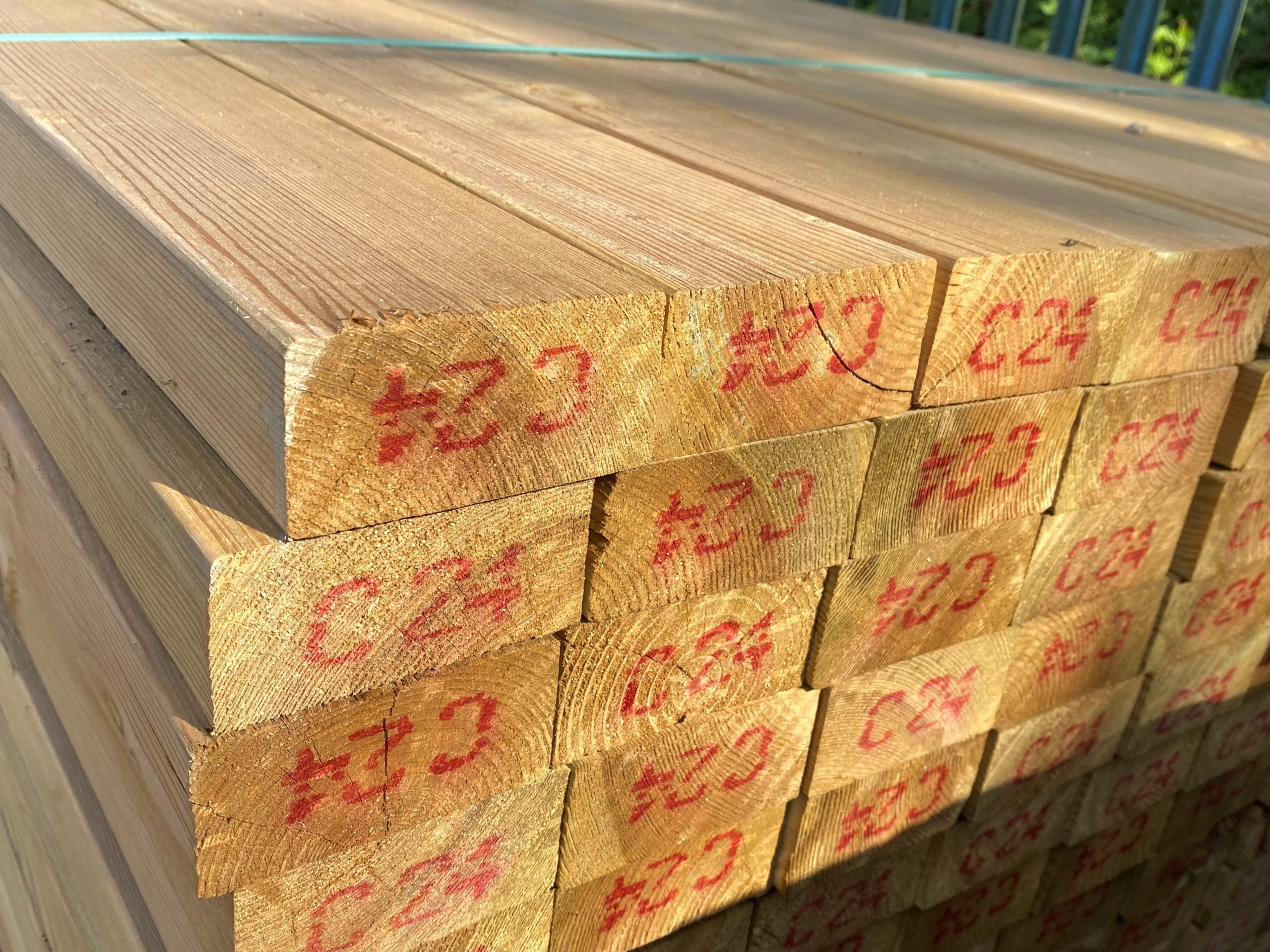 Sawn Treated & Regularised C24 - 47mm X 100mm | Bennetts Timber