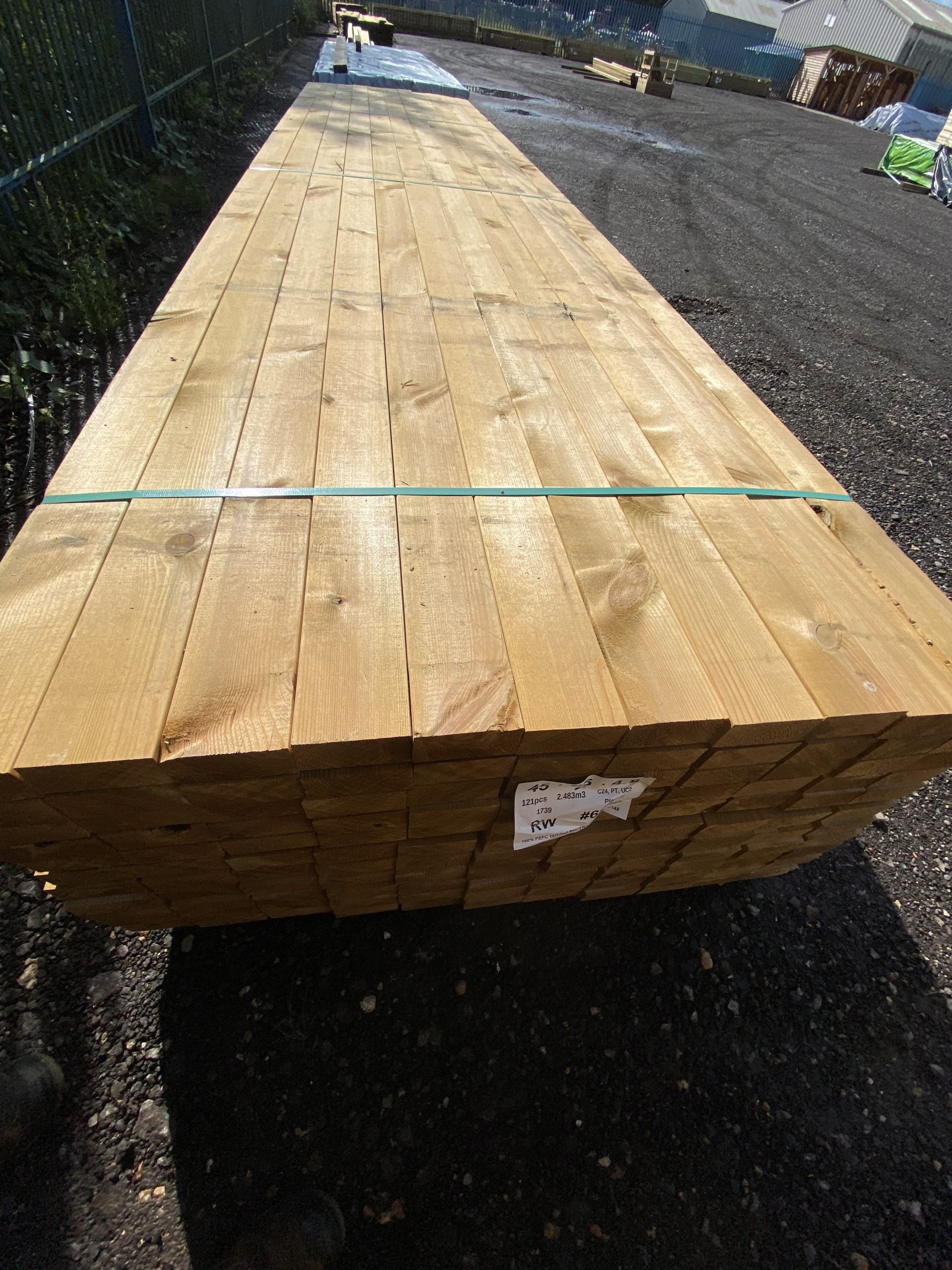 Sawn Treated & Regularised C24 - 47mm X 100mm | Bennetts Timber